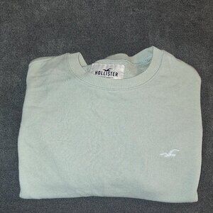 Light Green Hollister Crop Sweatshirt
